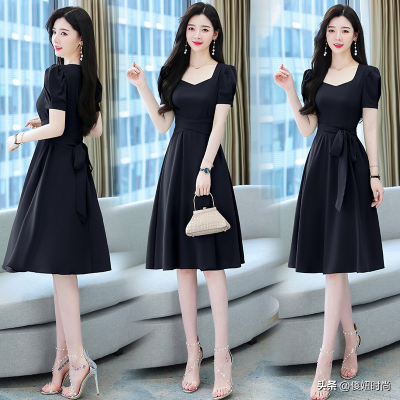 冬装甜美蝴蝶结气质显瘦连衣裙,气质翻领金丝绒显瘦蝴蝶结连衣裙