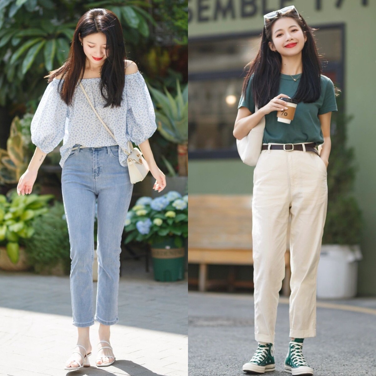 小个子秋季穿搭显高技巧,小个子肩宽腿粗腰细适合怎样穿搭