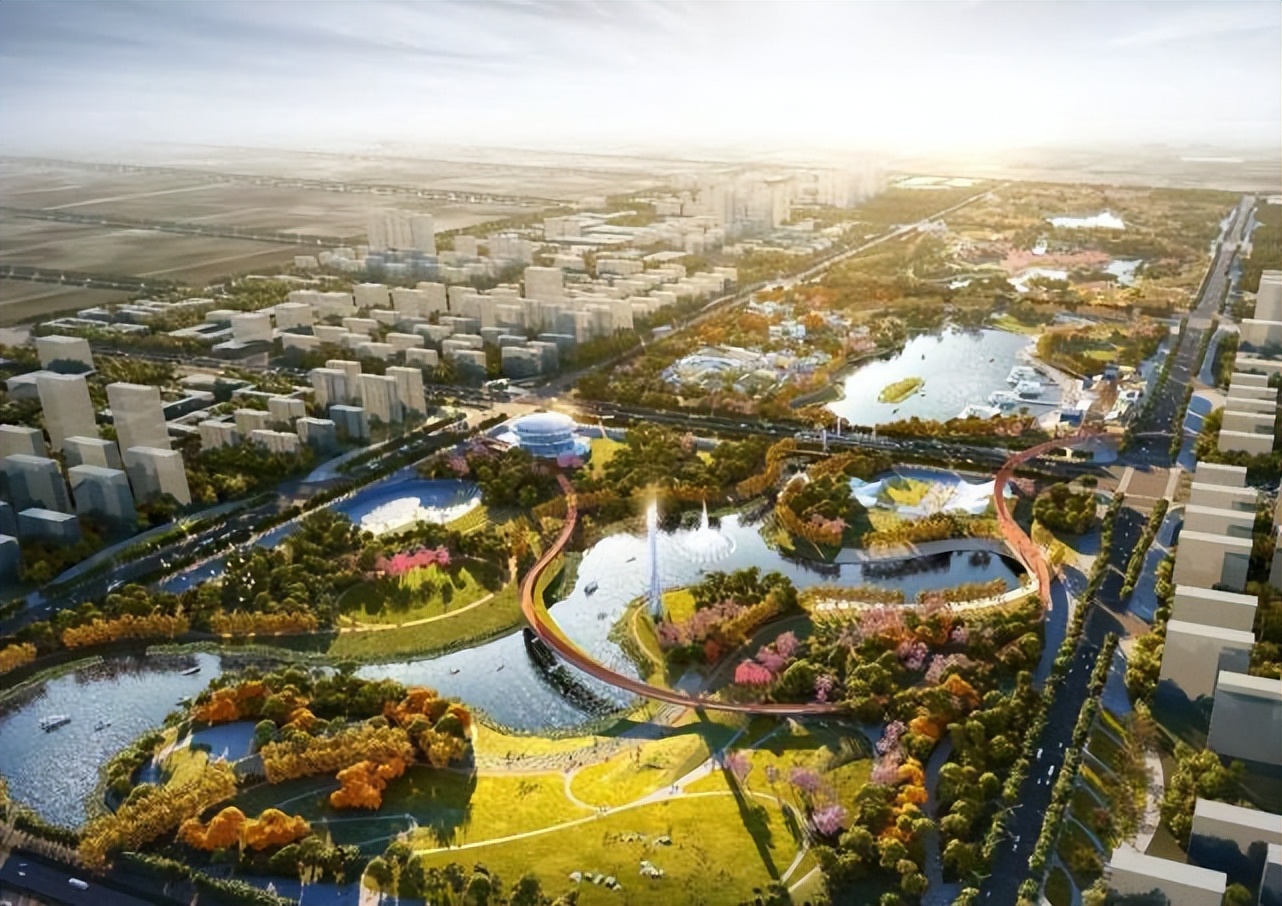 孝感邓家河湿地公园投资多少钱,90亿巨资的河滩公园