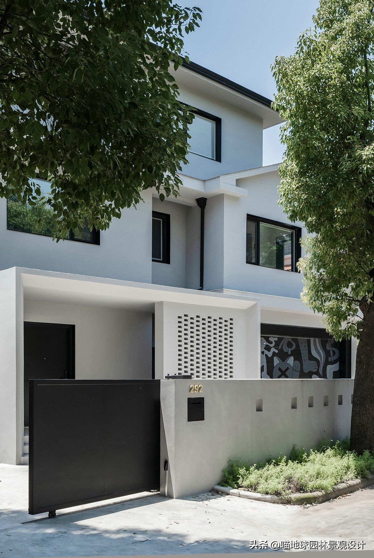 别墅庭院大门入口设计效果图,别墅庭院花园效果图大全集