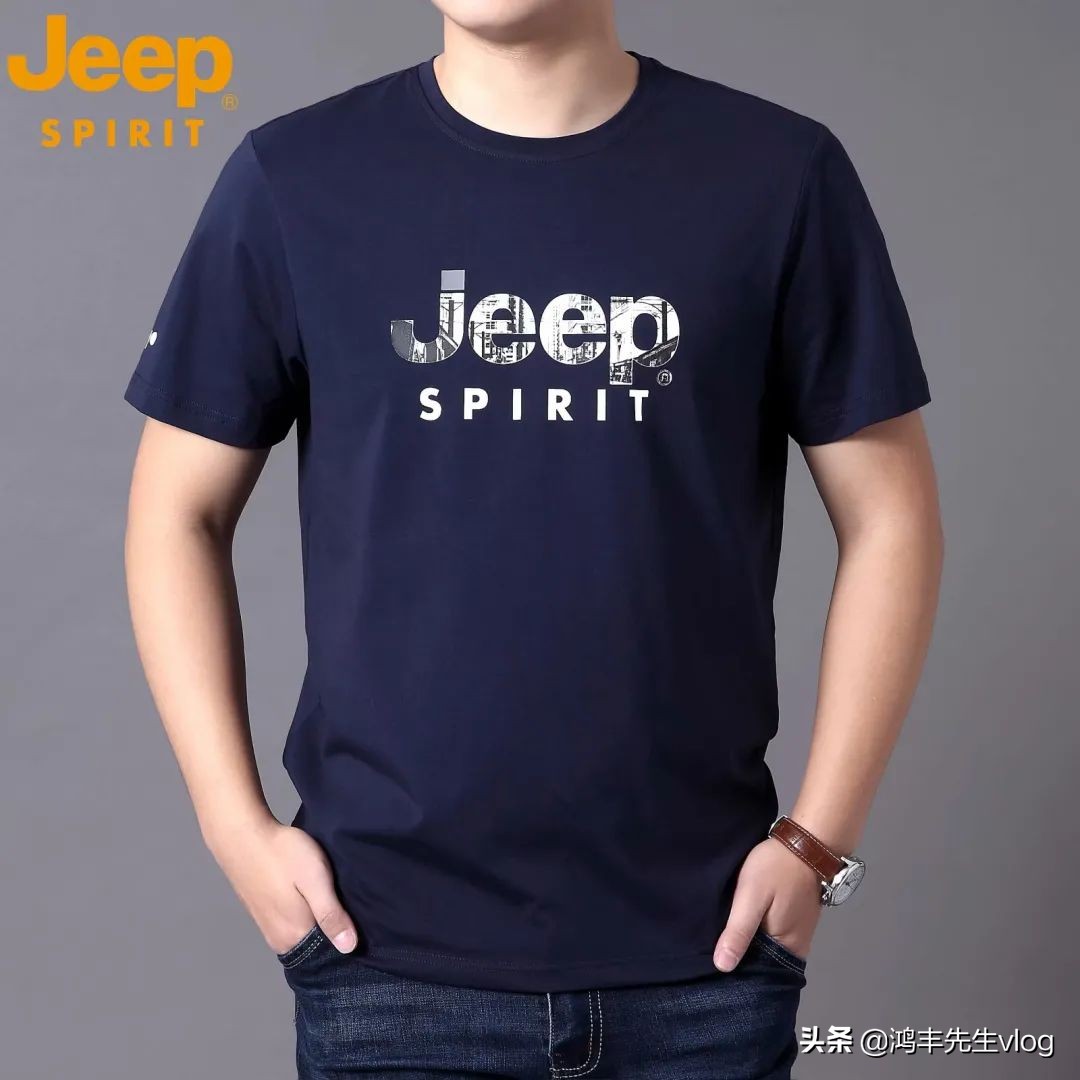 jeep短袖t恤专卖店男装翻领,jeep短袖t恤男纯棉官方正品