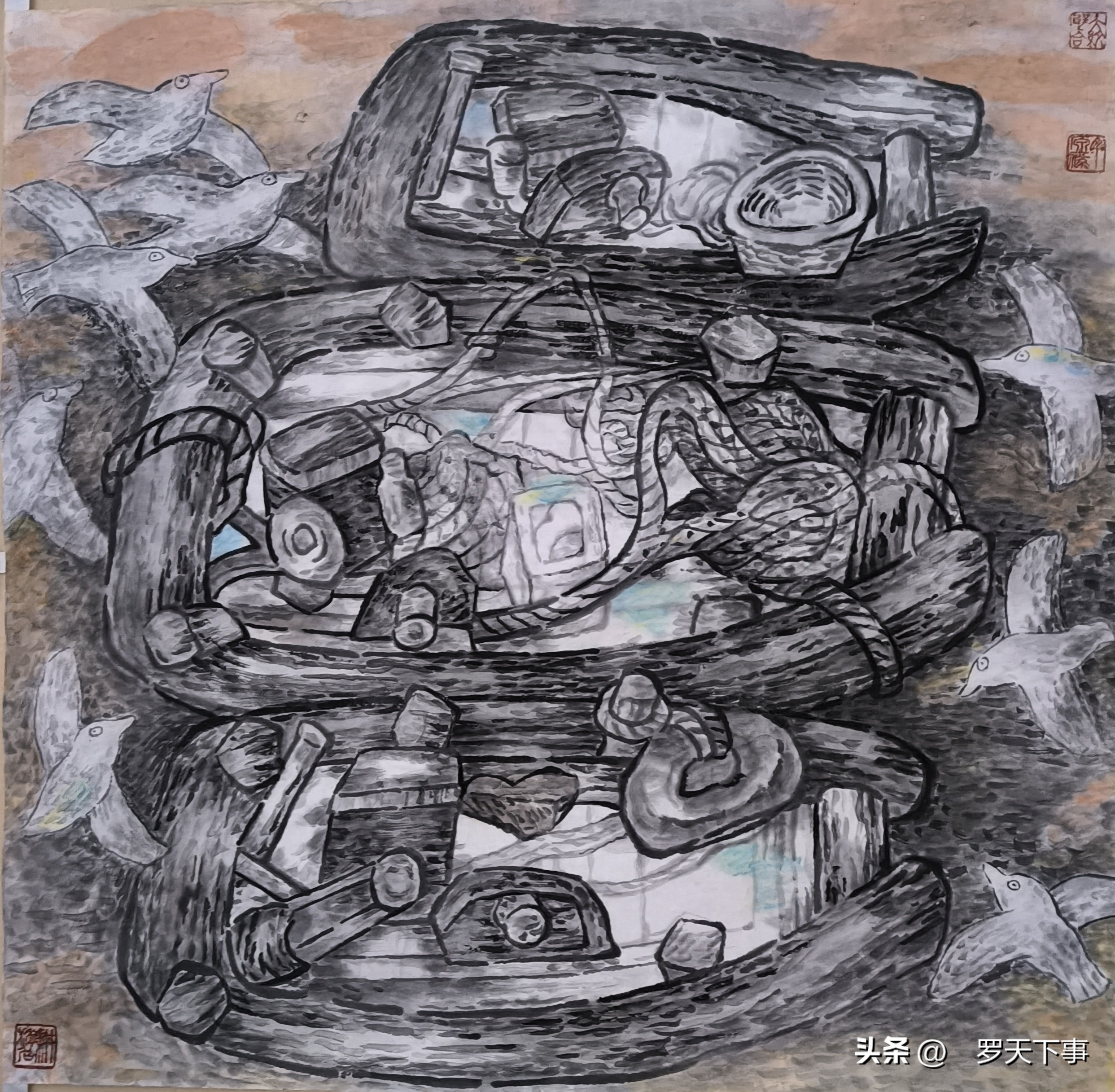 瑞兔迎春•著名画家丁原禄•向全国人民拜年