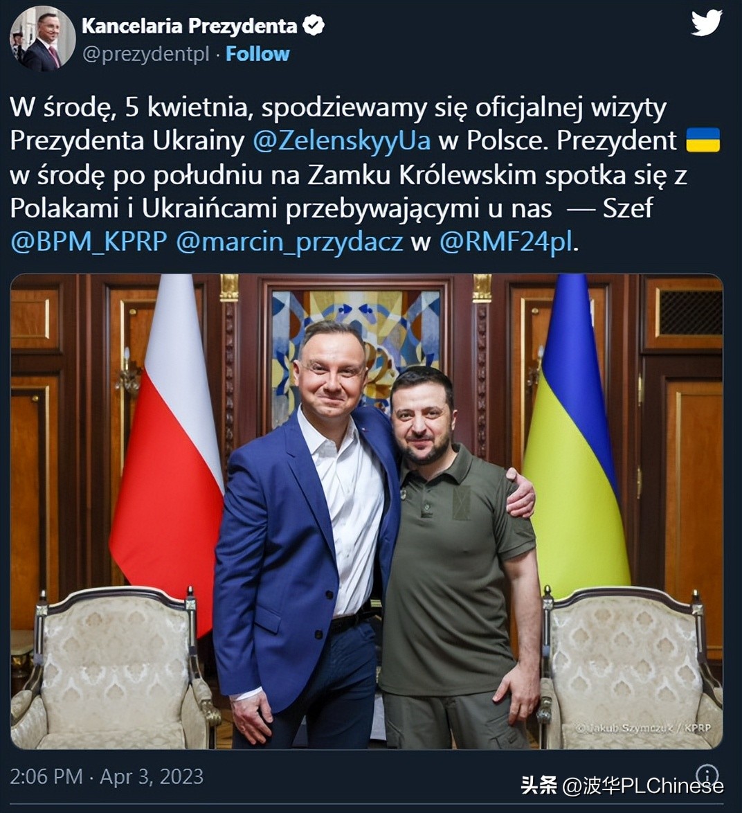 泽连斯基会见波兰总统杜达,乌总统泽连斯基波兰
