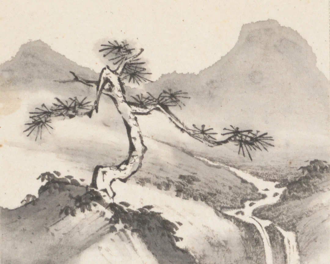 他是乾隆时期一位重要的宫廷画家，他的《山水花鸟册》设色清雅，给人一种恬淡宁静之感