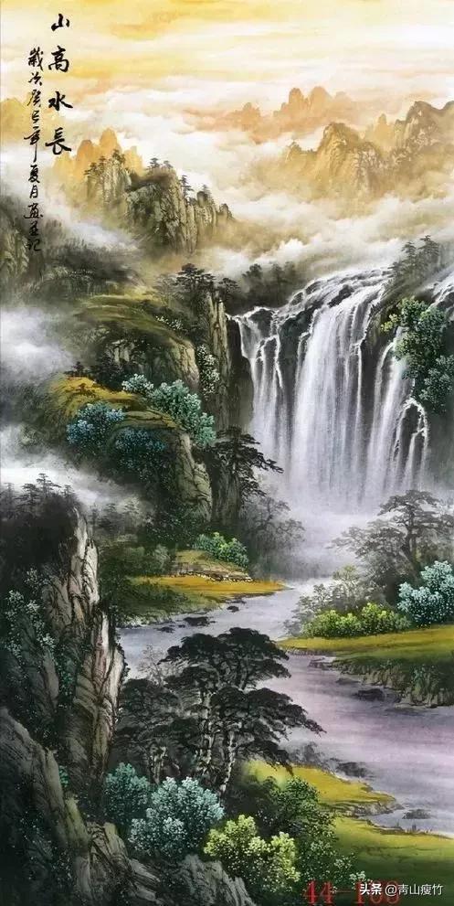 集名家精品山水画70幅欣赏,陈学良山水画精品欣赏40幅