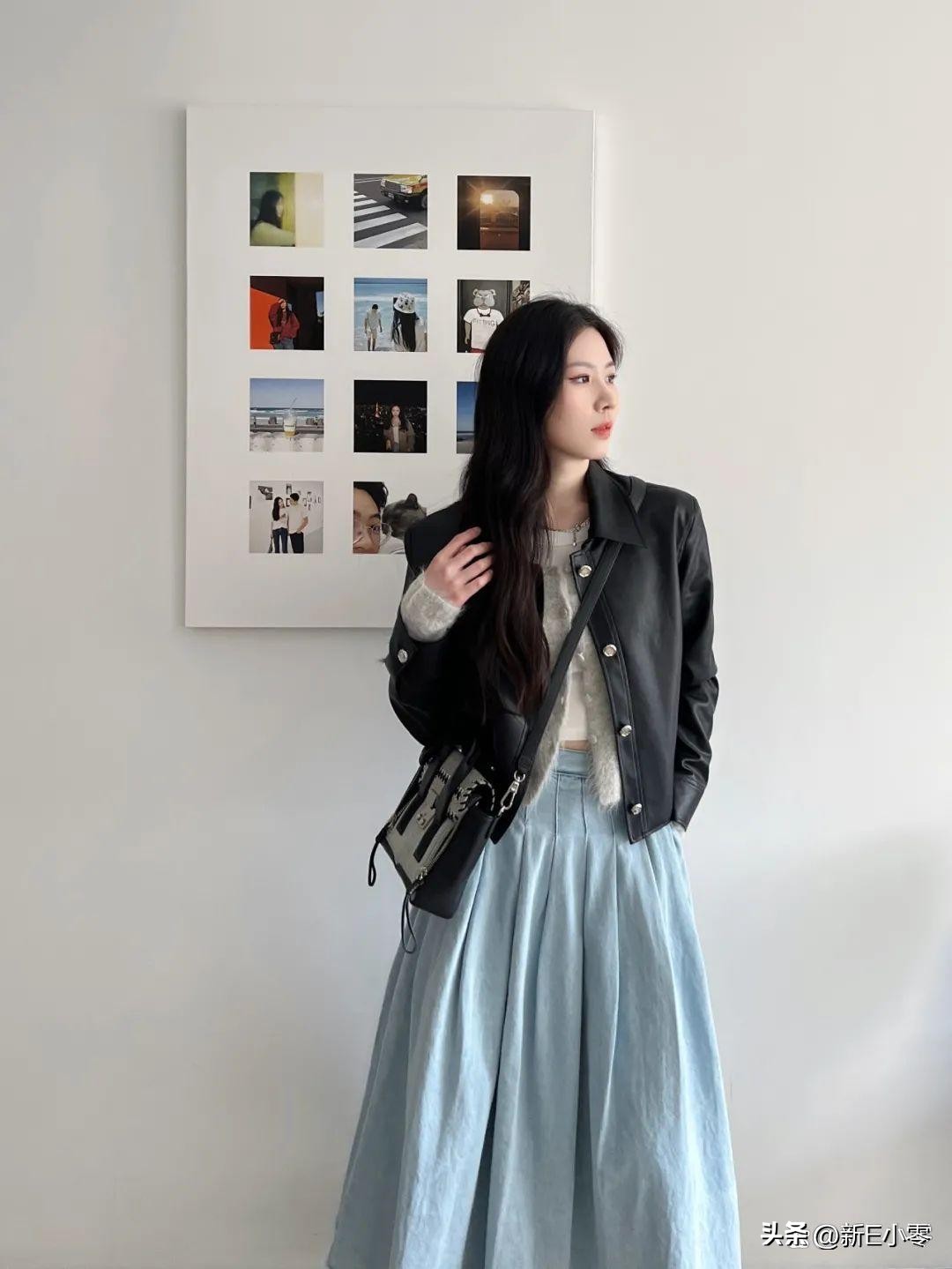 早春oversize皮衣,春装大码外套胖mm早春皮衣