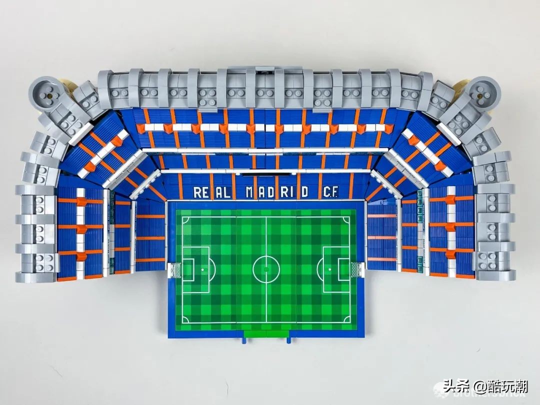 乐高伯纳乌足球场3800块,乐高皇家马德里球场
