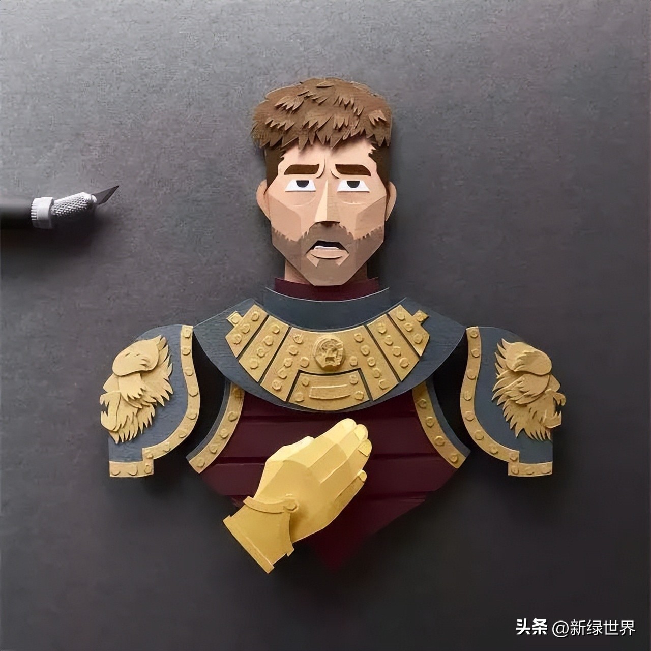 纸艺作品绘画,千变万化的纸艺术作品