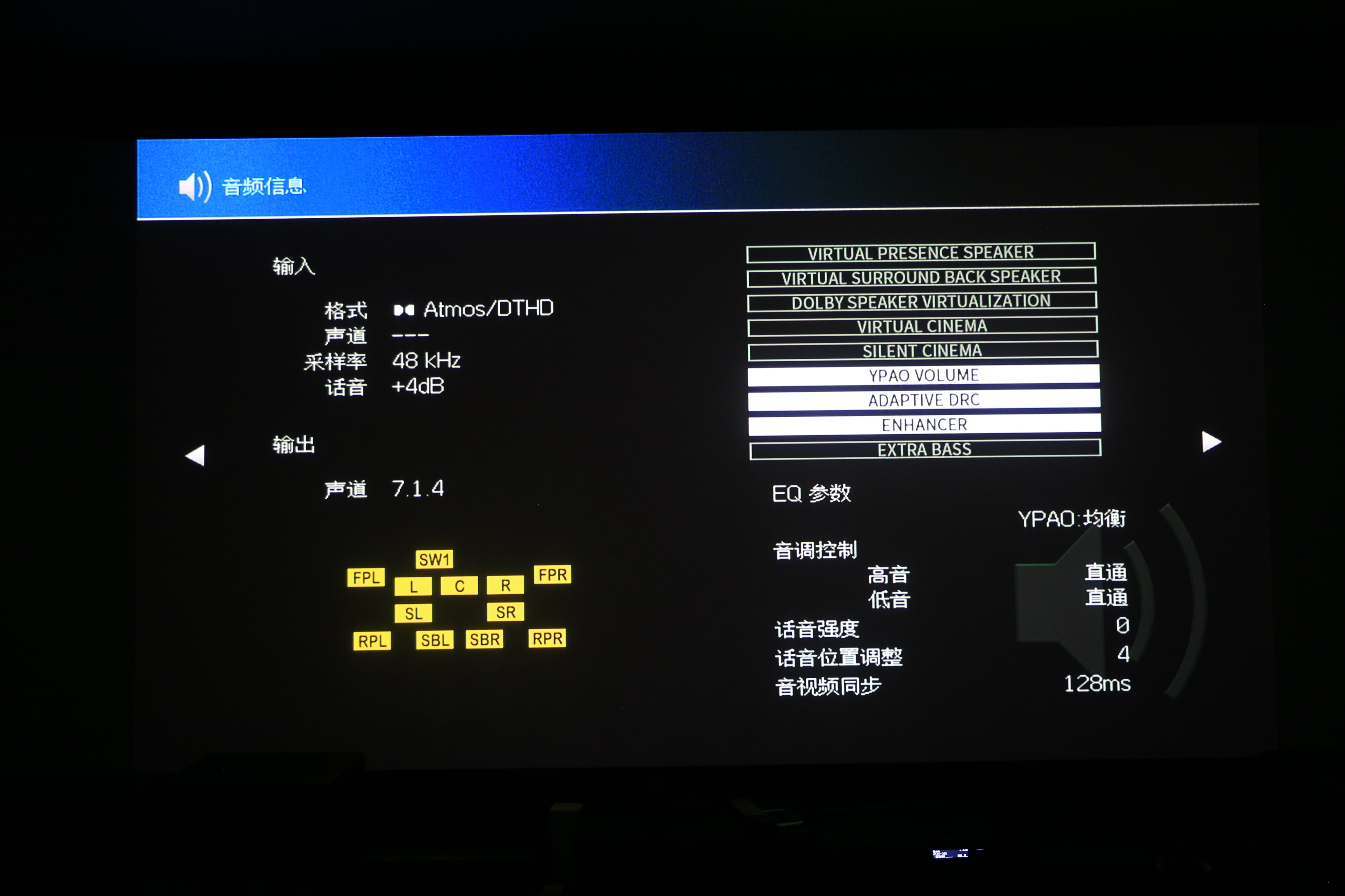 188寸家庭影院再升级7.1.4全景声，雅马哈旗舰RX-A8A评测