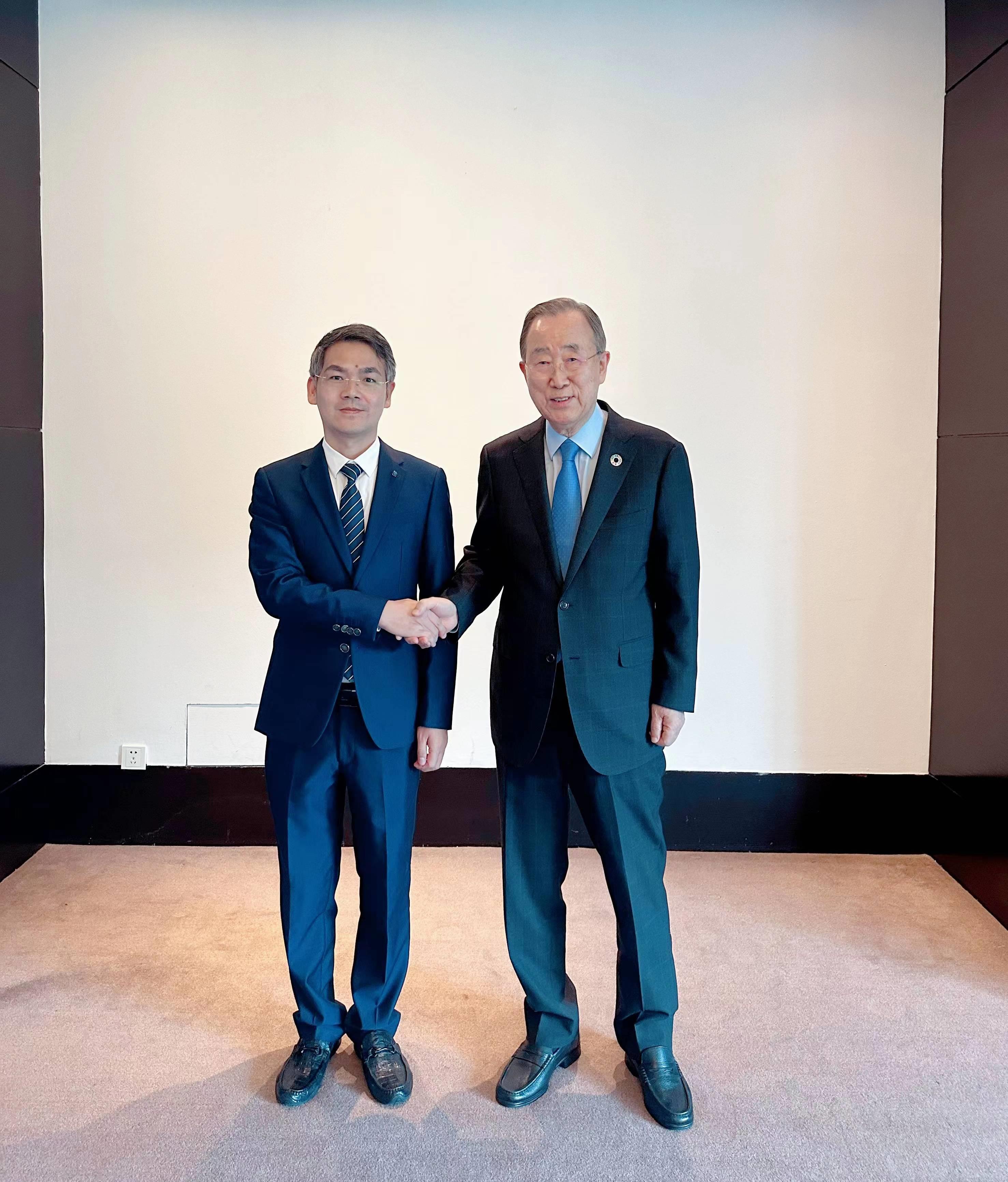 联合国秘书长潘基文演讲,联合国前秘书长潘基文到贺州