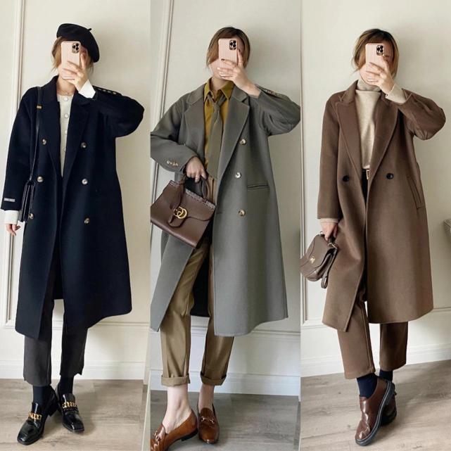 长款大衣怎么穿好看又显年轻,长款直筒大衣怎么穿显高