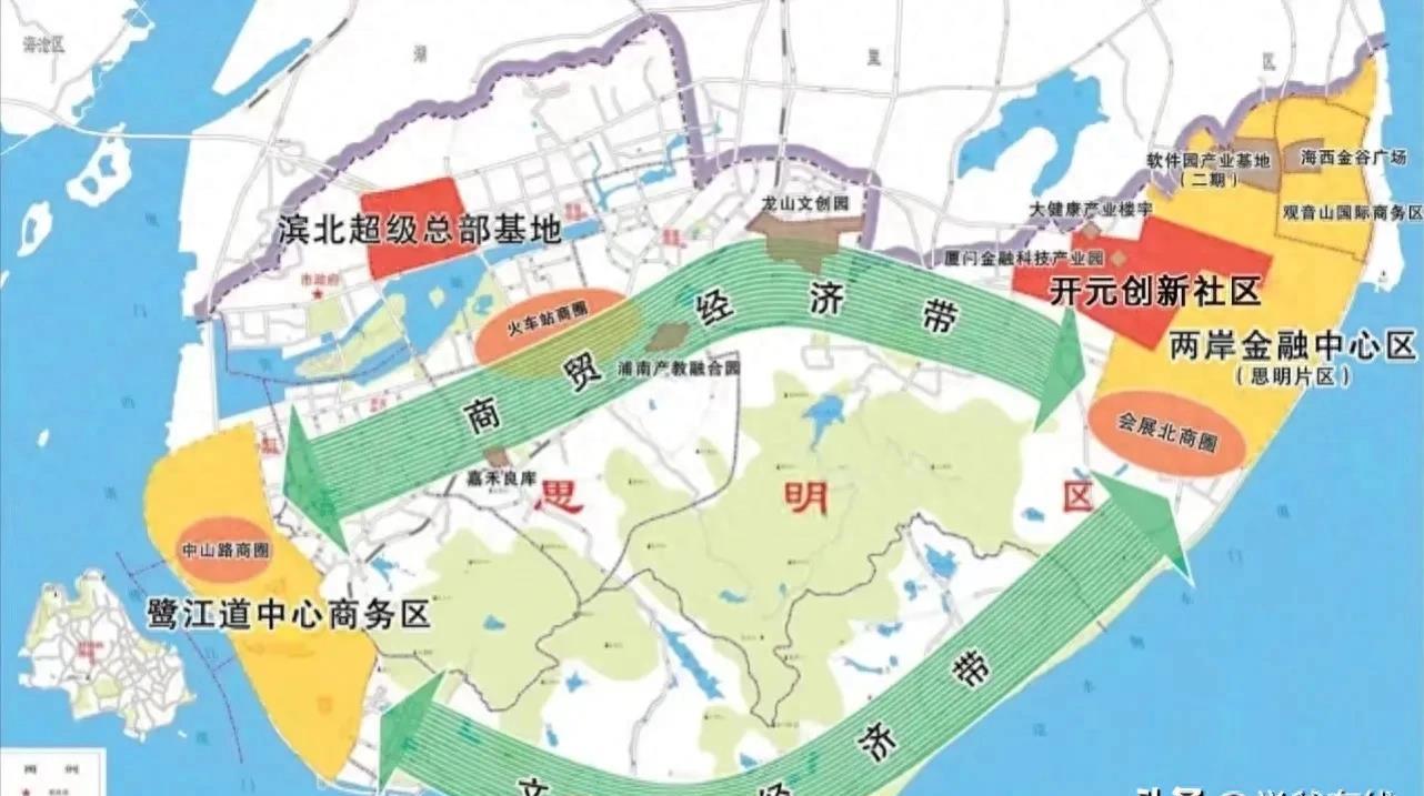 厦门为什么要建滨北超级总部,厦门岛内西北部未来发展