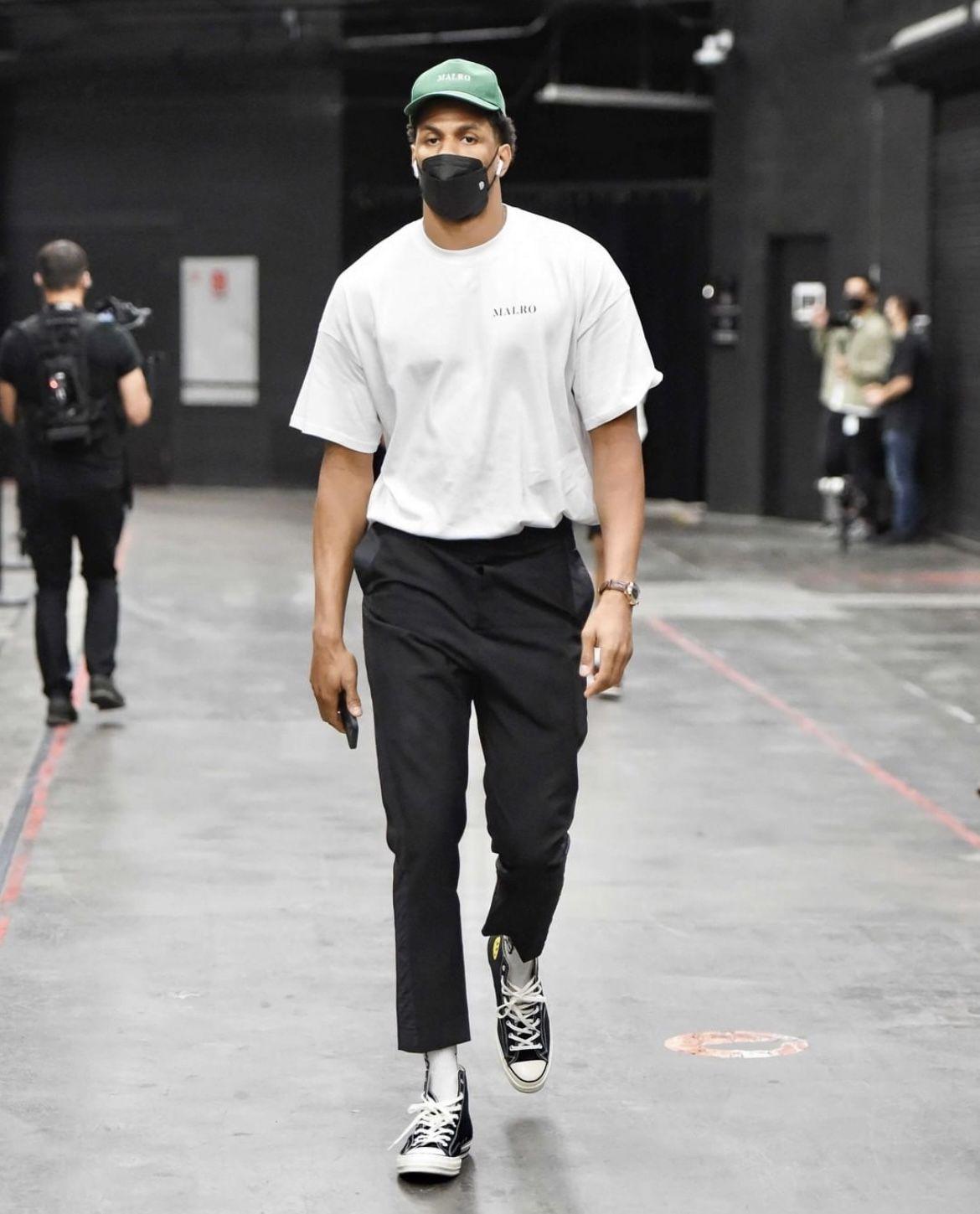 白t白裤潮款穿搭,潮流穿搭白t黑裤