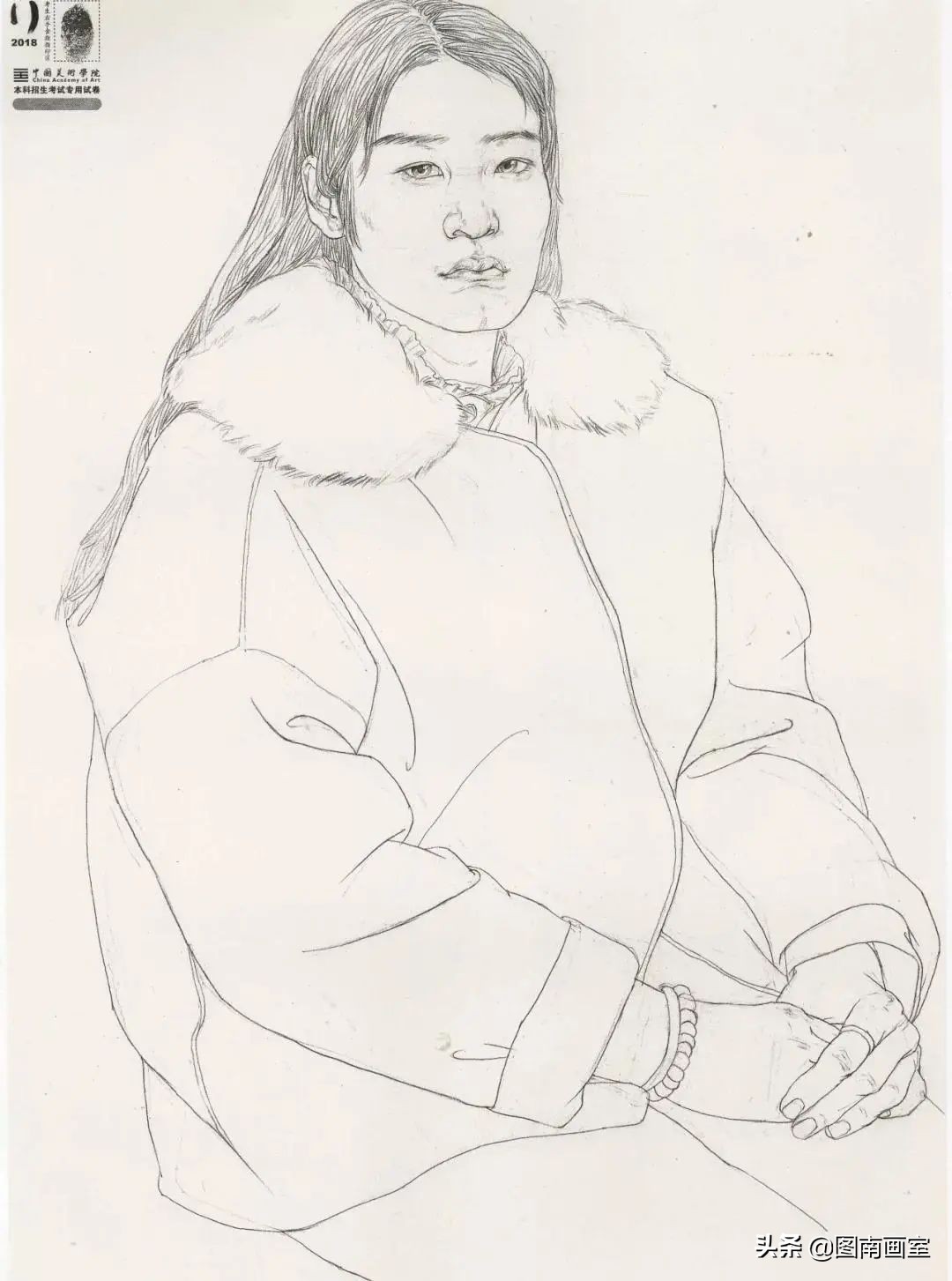 中国美术学院素描头像高分作品,全国素描高分作品