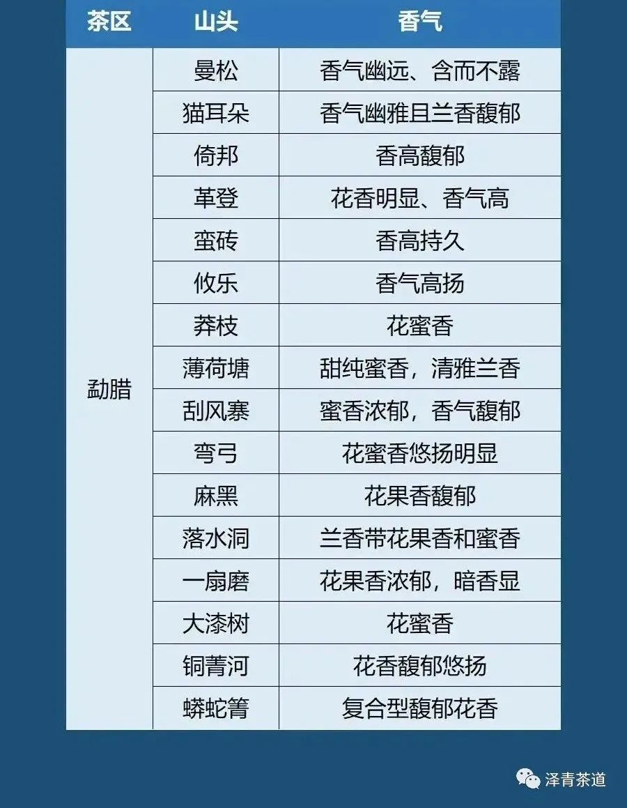 普洱茶各大山头的特性和口感图文,普洱茶老茶头的口感特点有哪些