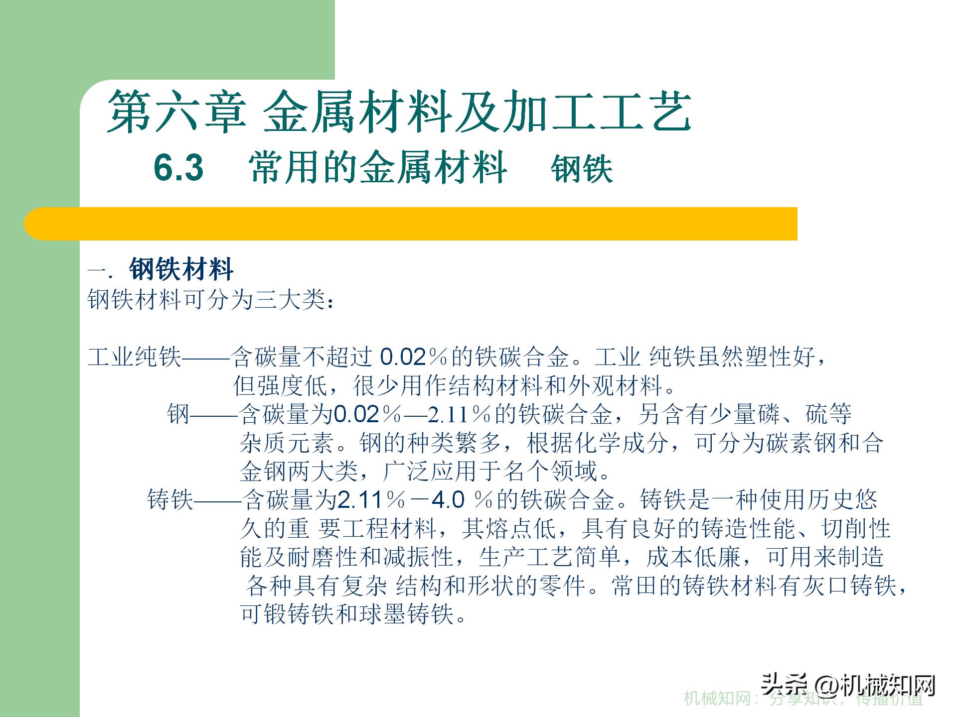 金属材料的5类成型工艺，3种热处理方式，60页PPT一次性搞明白