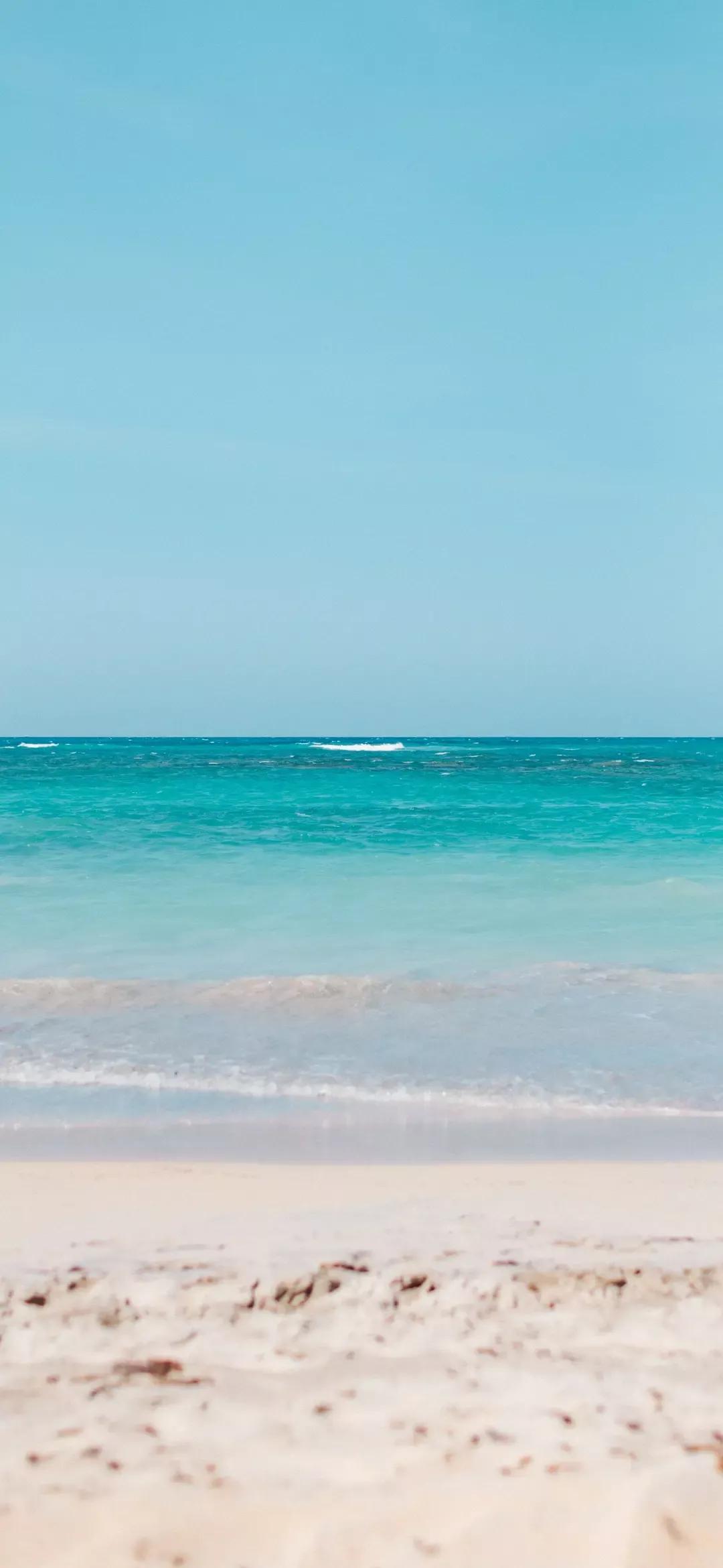 大海壁纸｜大海边，守候朝霞，聆听海浪的乐章