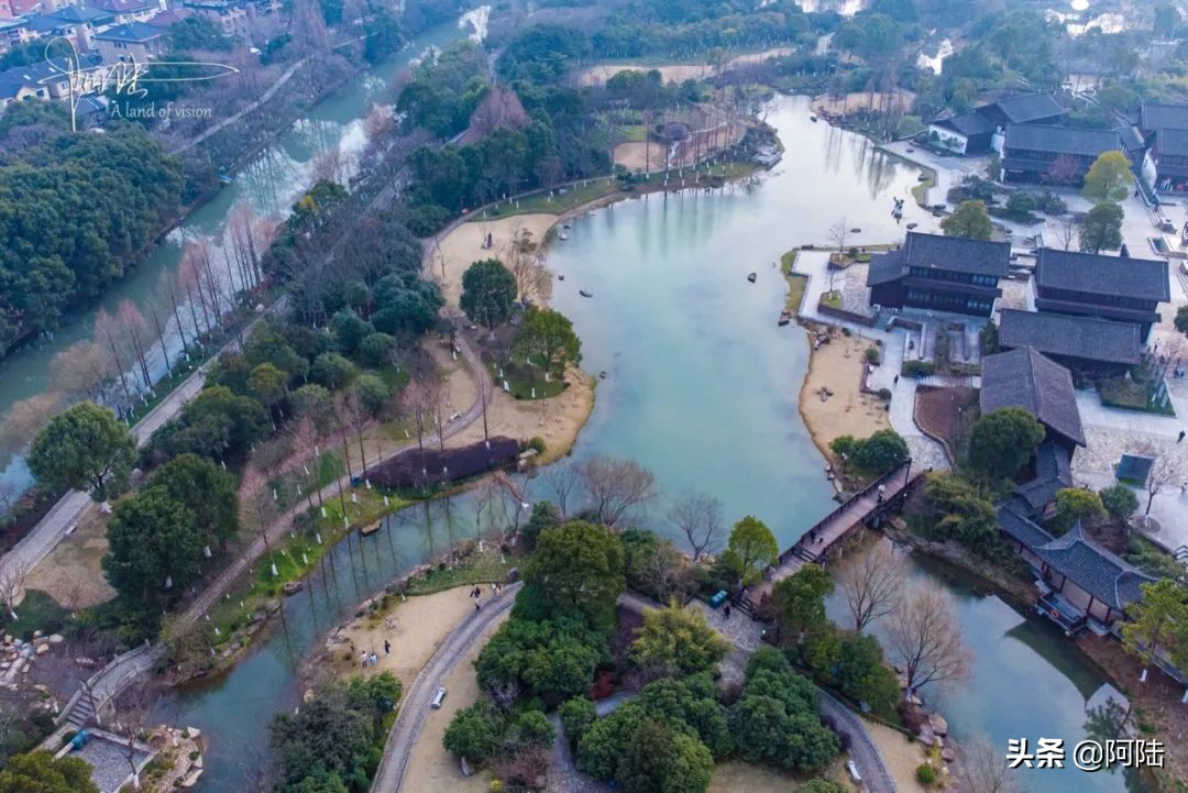 桃花源景区拍照怎么拍出高级感,桃花源的桃花航拍