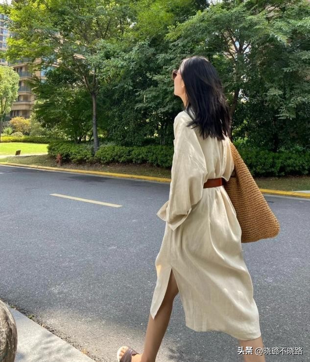 35-45岁女性随性穿搭长裙,中年女士过膝长裙穿搭