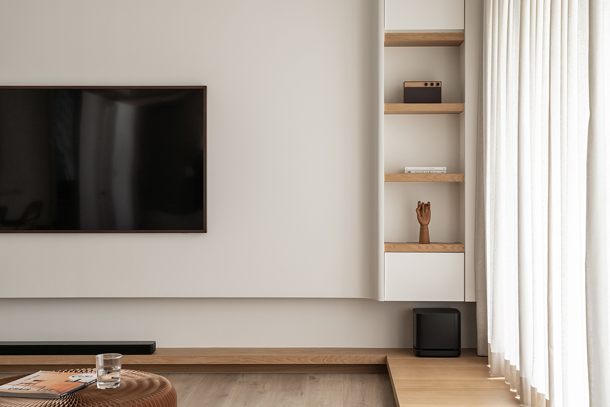 卧室日式吧台,108平方厨房客厅一体带吧台效果图