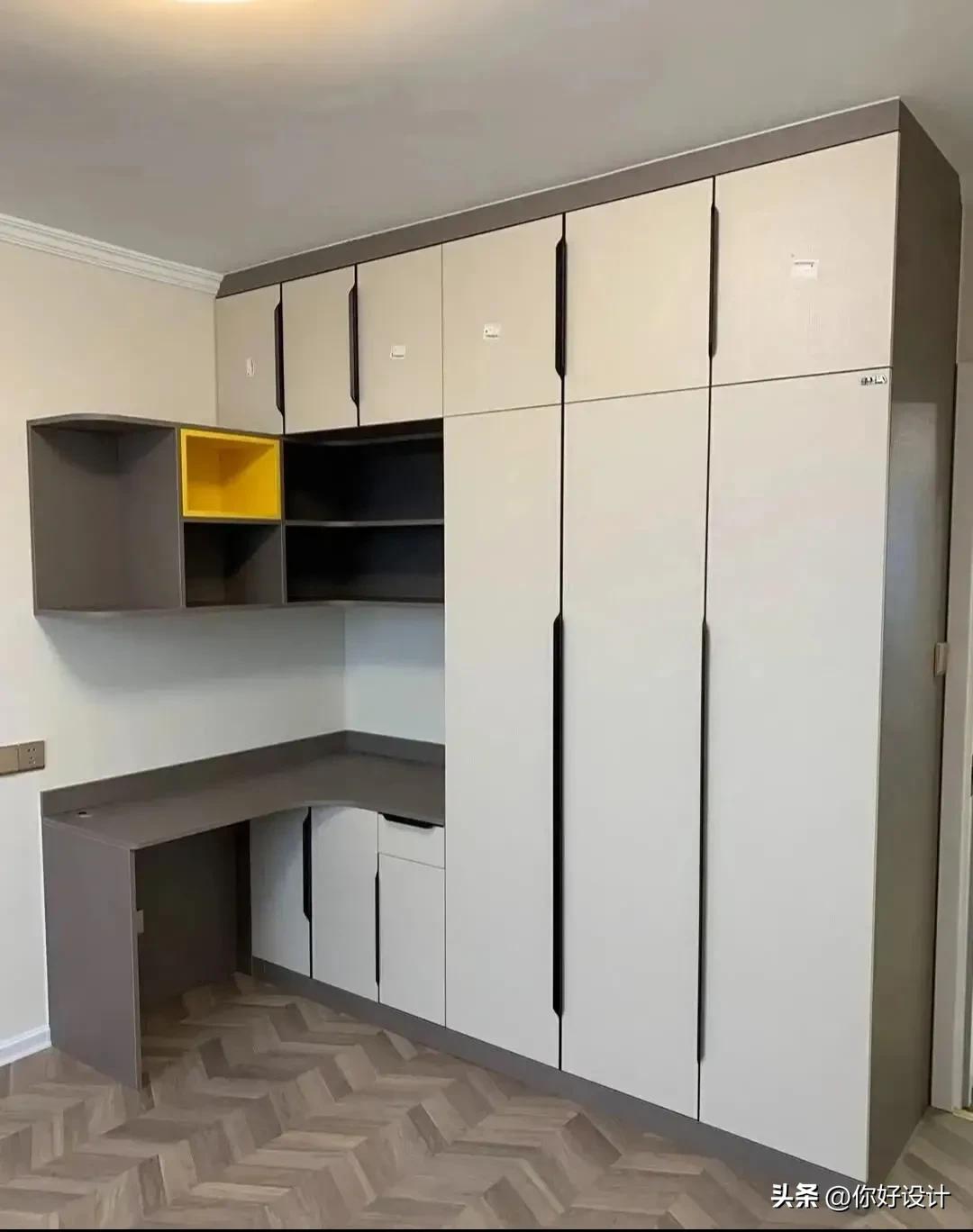 小孩房书桌衣柜一体,衣柜书桌一体图片大全新款