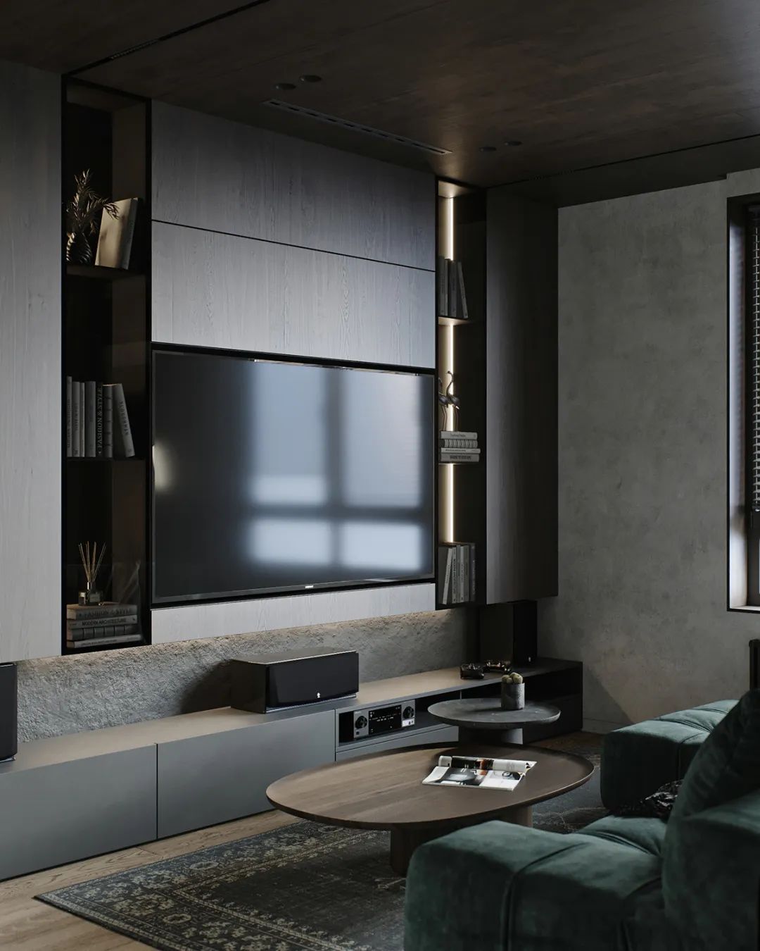 极简风格墨绿,极简主义墨绿色