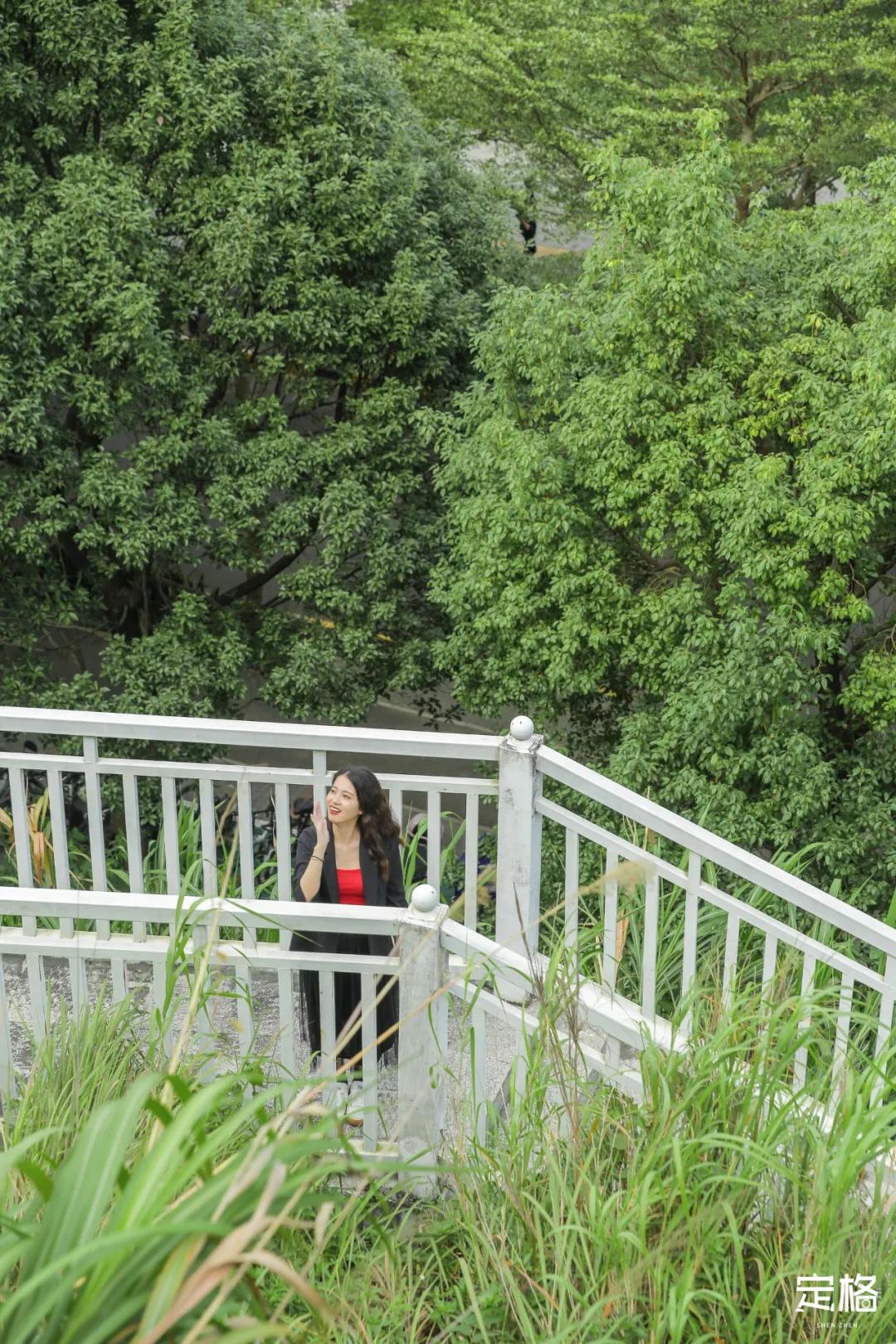 深圳百米长「纯白登山梯」，打卡绝了