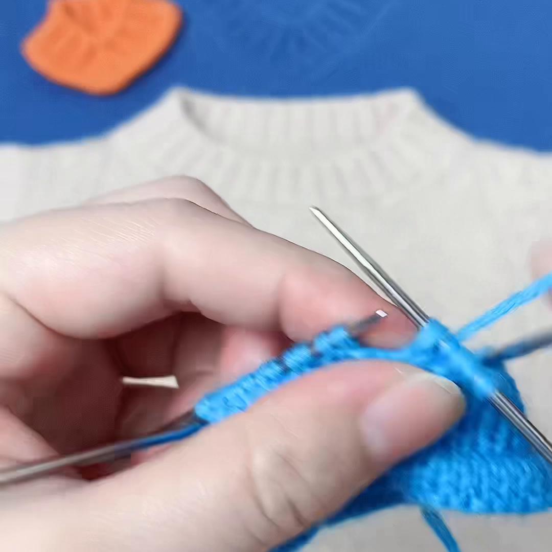 地瓜针帽子收针教程,毛衣空心针的收针方法