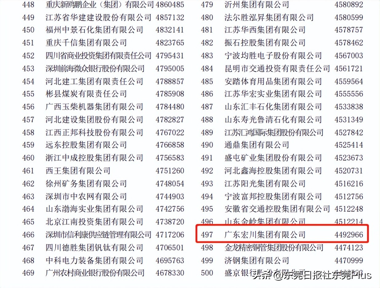 玖龙纸业200强,玖龙纸业中国民营企业排名