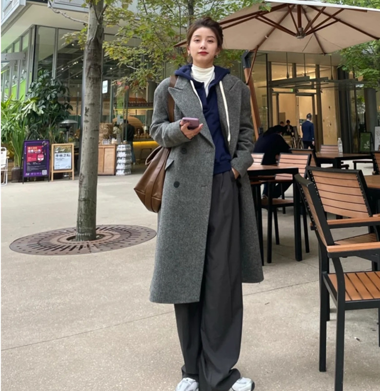 大衣卫衣叠穿怎么搭配好看,大衣卫衣叠穿搭配