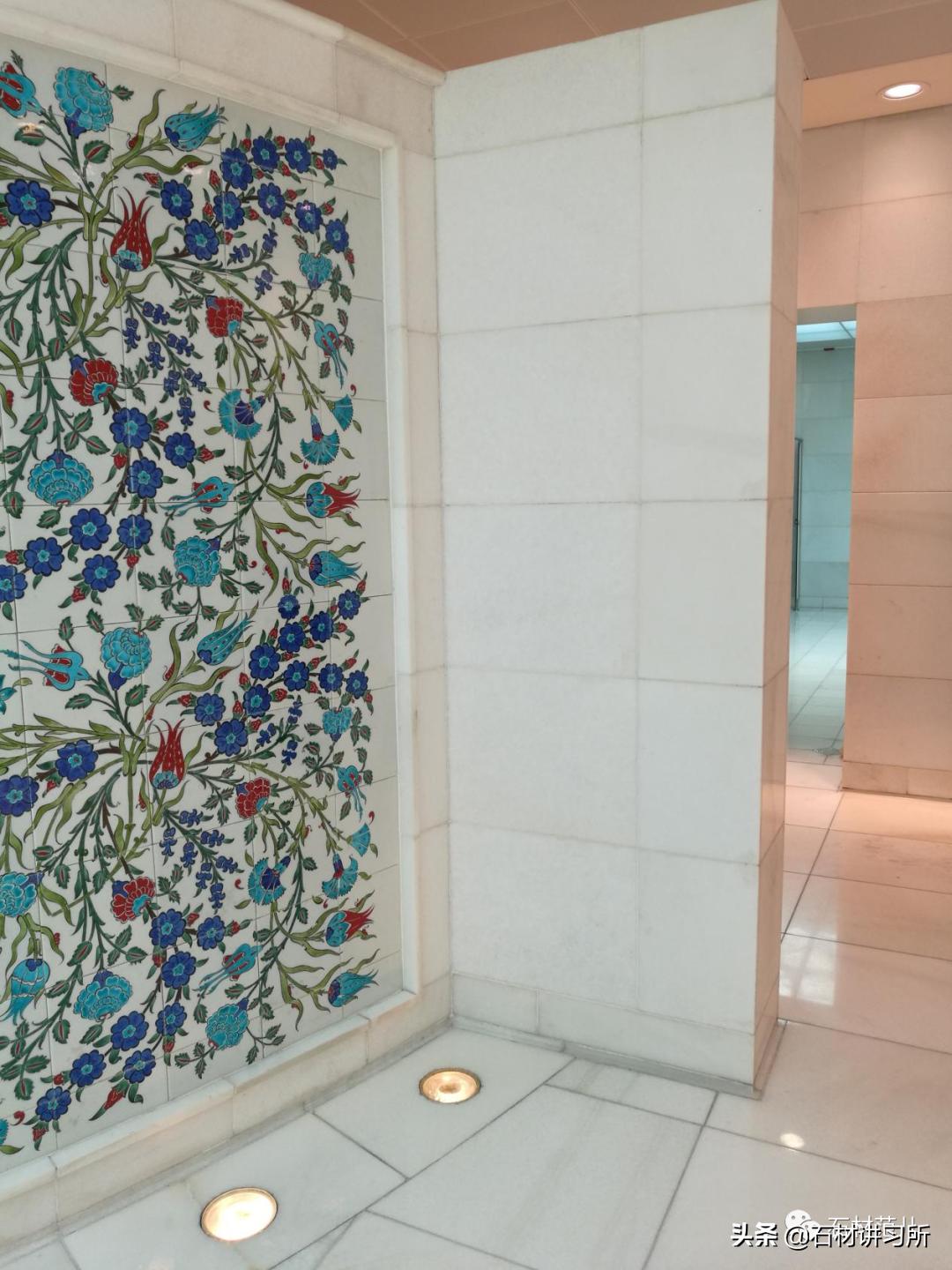 水晶白大理石效果,天然透光超薄石材