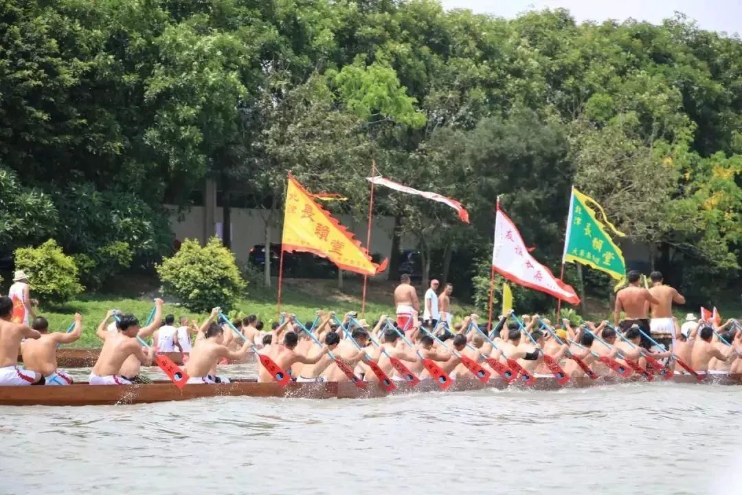 番禺各村龙船景点介绍图片,番禺十乡龙船会