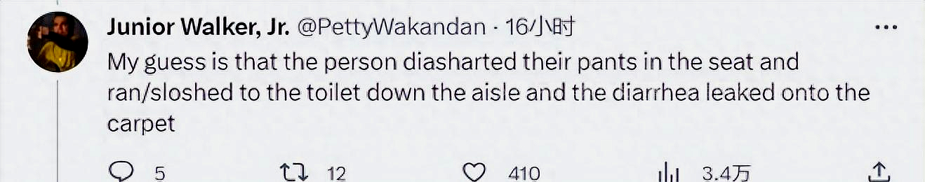 美国航班乘客腹泻返航视频,外国航班因有生病的旅客紧急返航