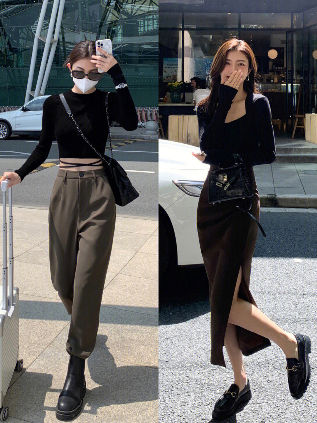 秋天小个子打底衫内搭宽松,百搭打底衫每日穿搭分享