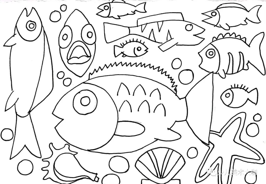 深海鱼群美术课件,深海里的鱼群美术教案