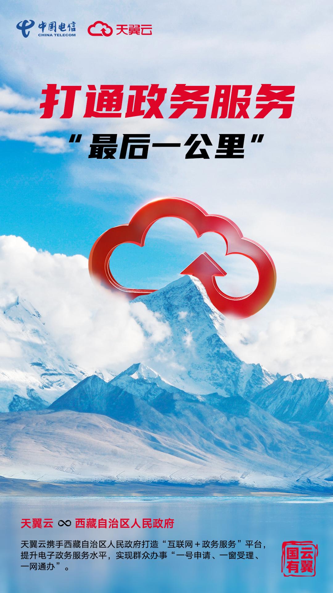 数据多跑路、群众少跑腿,天翼云助力*藏西**政务服务提质增效