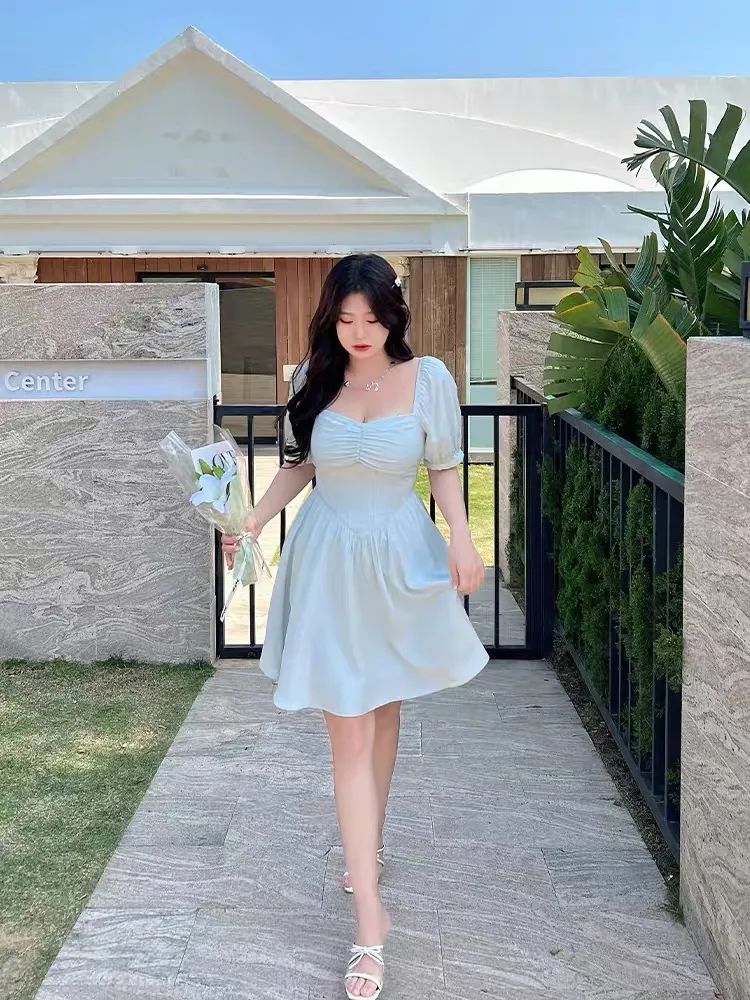 155微胖小个子连衣裙500多的,155微胖女生连衣裙2件套小碎花