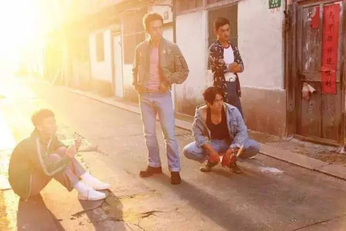 上海老街复古一条街风景,上海一条落魄的老街