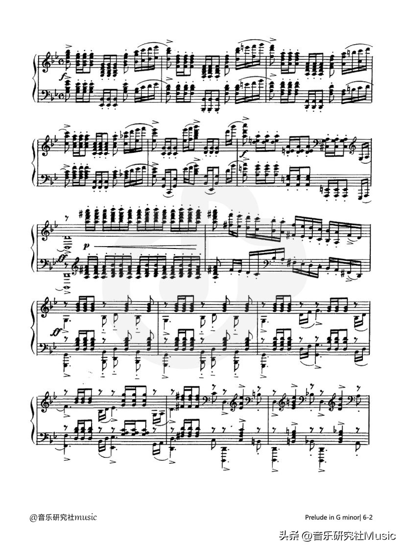 拉赫玛尼诺夫的g小调前奏曲钢琴,拉赫玛尼诺夫g小调前奏曲钢琴谱