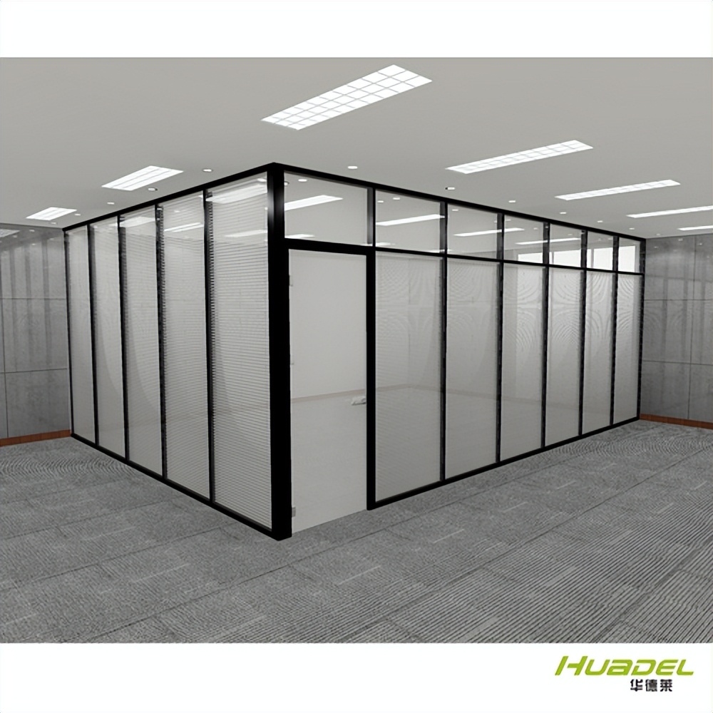 佛山市写字楼百叶窗隔断,佛山写字楼玻璃隔断屏风