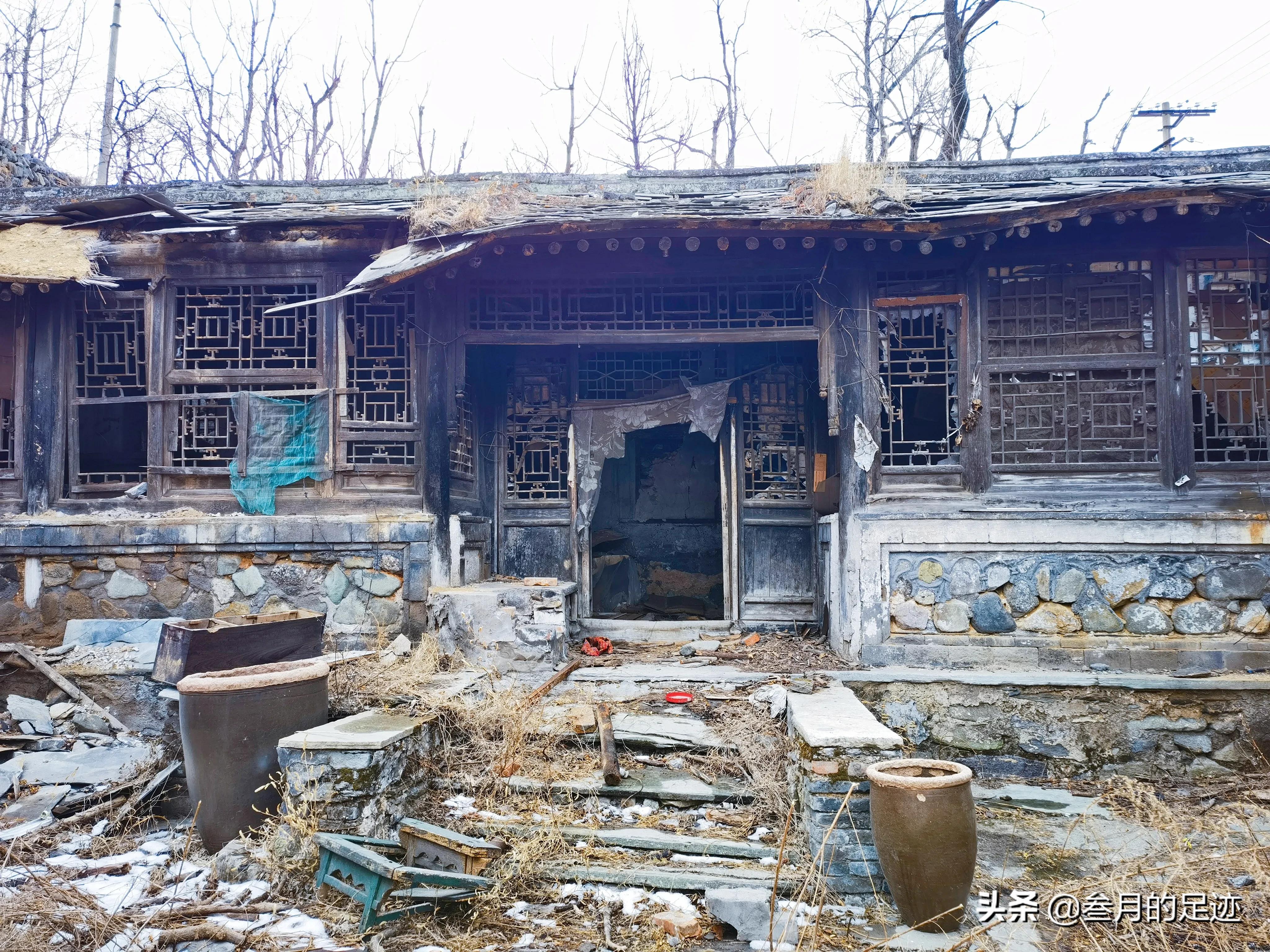 北京房山大山深处的古村落,房山区废弃古村