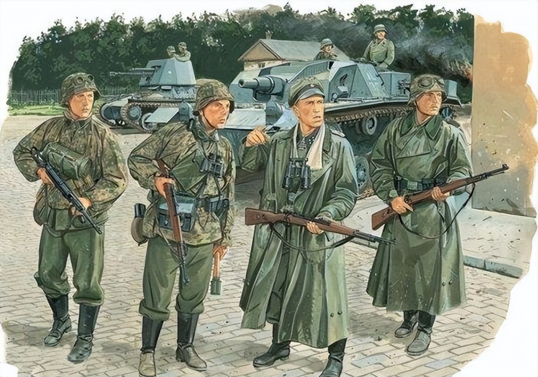 二战德军装甲部队彩绘,二战士兵的彩绘