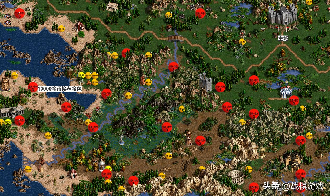 英雄无敌3深渊号角恶魔法则攻略,英雄无敌三深渊号角地图