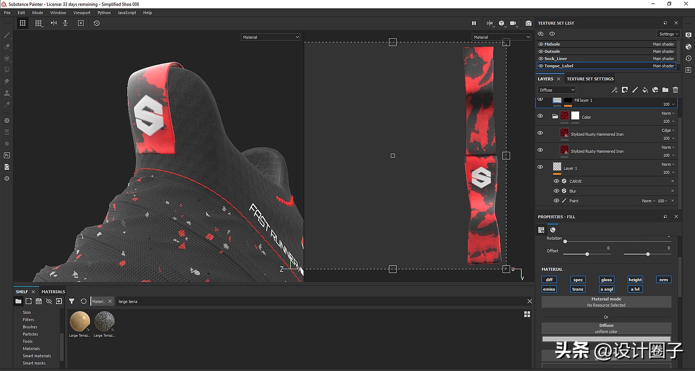 红色恶魔鞋,高级感红色鞋