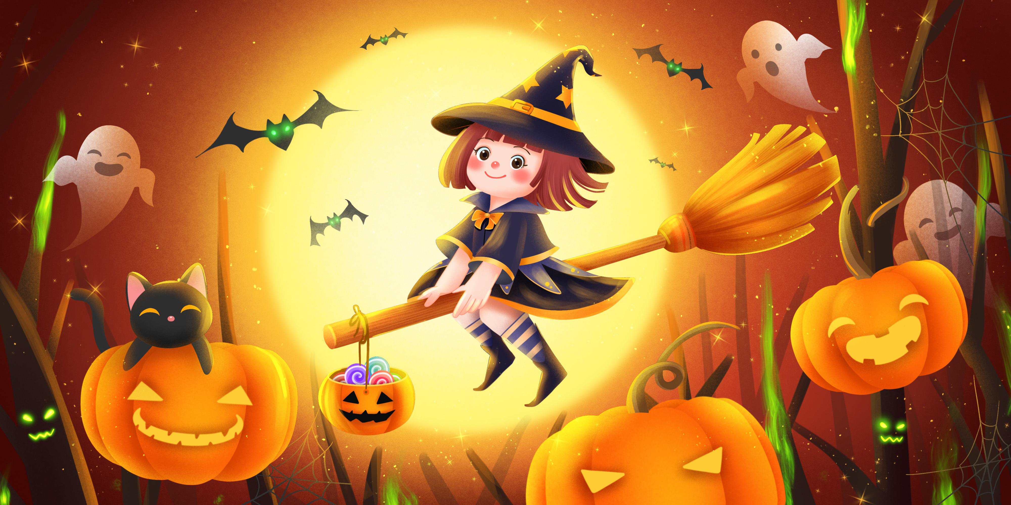 万圣节文案小机灵鬼,万圣节文案朋友圈简短情侣