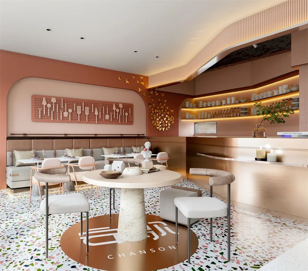 日式甜品店设计,法式甜品店设计效果图