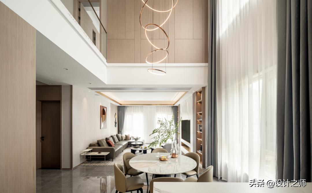 西安河与墅装修设计,西安现代城市别墅效果图