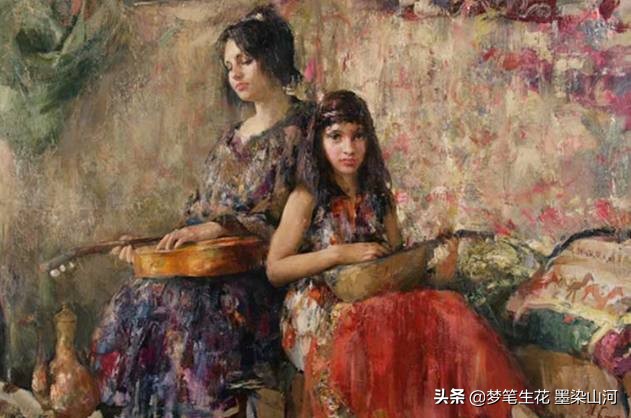 高清油画静物大师作品,欣赏超写实人物油画