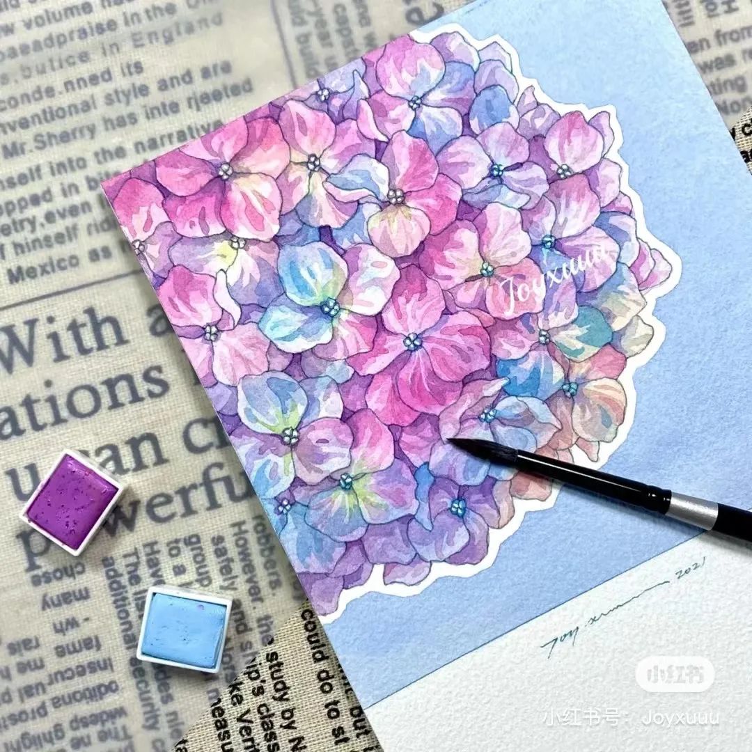 多种技法运用色彩装饰画,一幅有疏密变化的线描装饰画简单