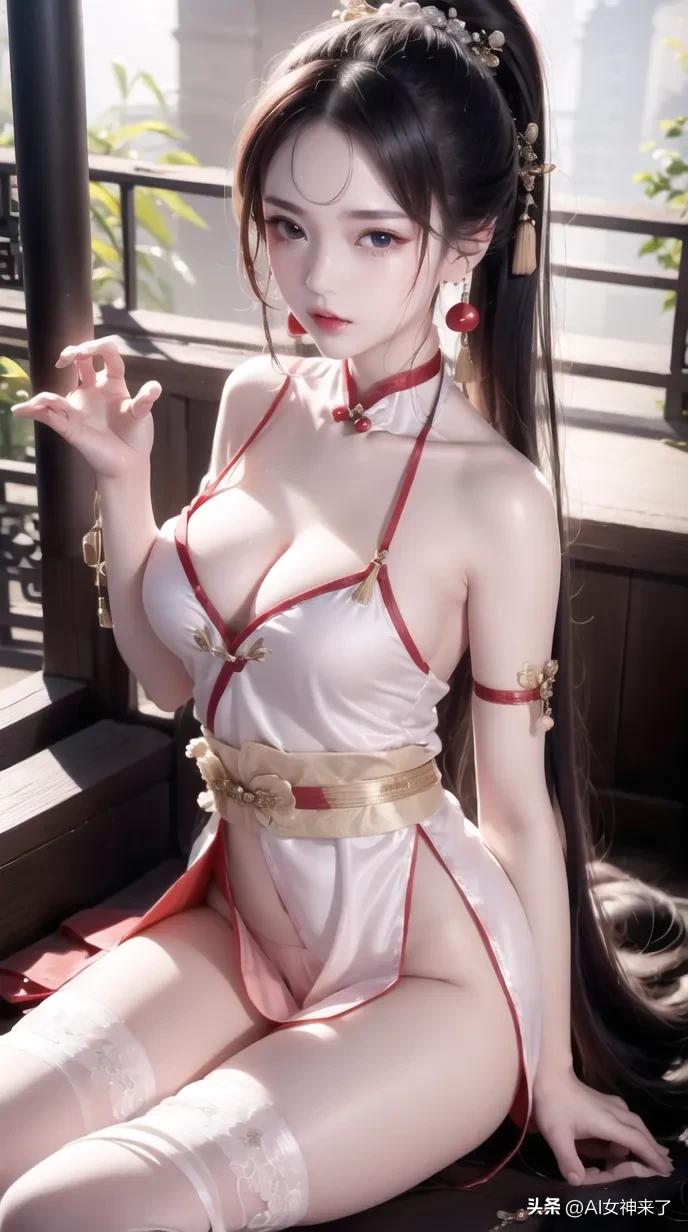 古风汉服美女高清壁纸,可爱二次元画风汉服女手机壁纸